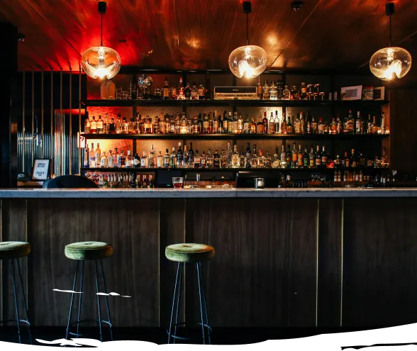 Frequency Pub bar counter at Sportico Resorts near Bangalore